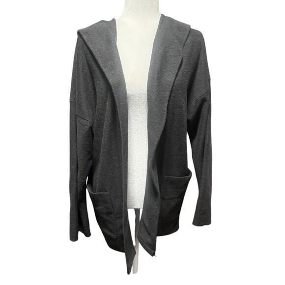 James Perse 100% Cotton Hooded Open Cardigan – Size 2 (M) - Picture 2 of 7